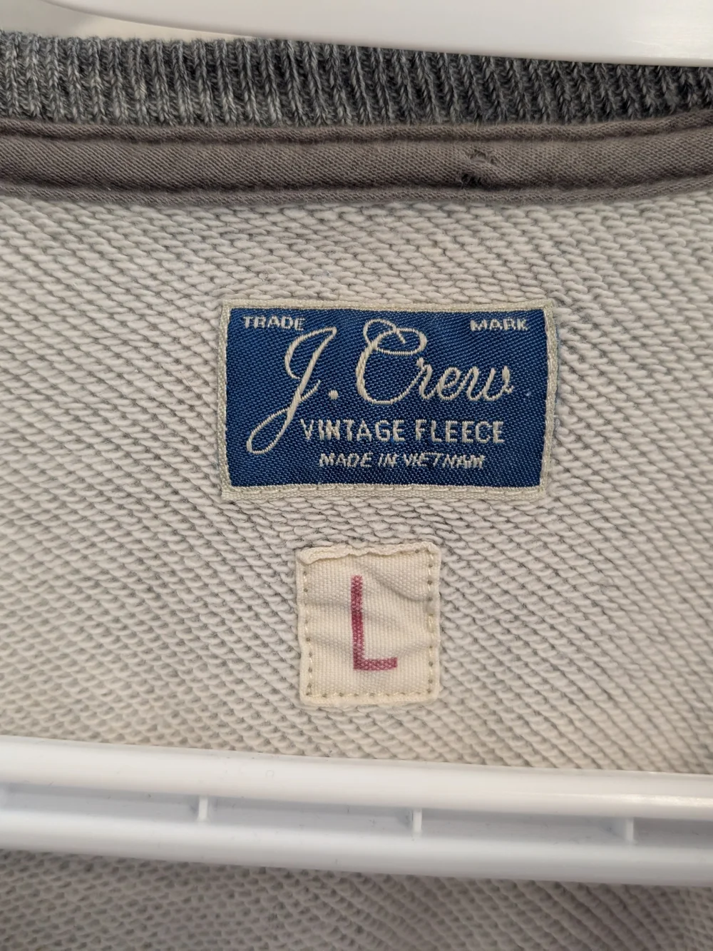 J. Crew Men's Heather Gray Crewneck Sweatshirt - Picture 3 of 8